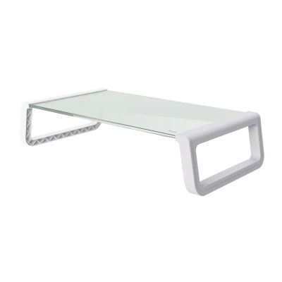 Trust monta glass monitor stand wht