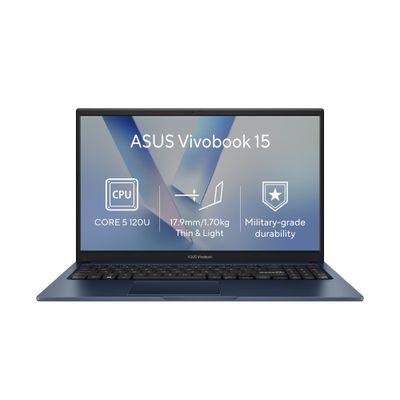 ASUS Vivobook 15/X1504VA-BQ5785WZ/5-120U/15,6"/FHD/8GB/512GB/Intel int/W11H/Blue/2R