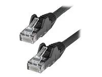 Category 6 - 24AWG (N6LPATCH1MBK) - Patch kabel - RJ-45 (M) do RJ-45 (M) - 1 m - 6 mm - UTP - CAT 6 - provedení bez hrbolků - černá