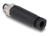 M8 Connector A-coded 3 pin male for moun