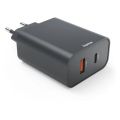 HAMA Rychlonabíječka, USB-C/A PD/QC 45W, č
