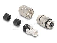M12 female 8 pin X-coded field assembly