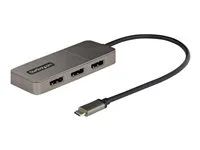Startech USB-C to Triple DisplayPort 1.4 MST Hub, 4K 60Hz, 1ft (30cm) Cable, USB Type-C Multi Monitor Adapter for Laptop, DP 1.4 Multi-Stream Transport Hub, DisplayPort Splitter - MST Triple Monitor Adapter (MST14CD123DP) - Dokovací stanice - USB-C / Displayport - 3 x DP