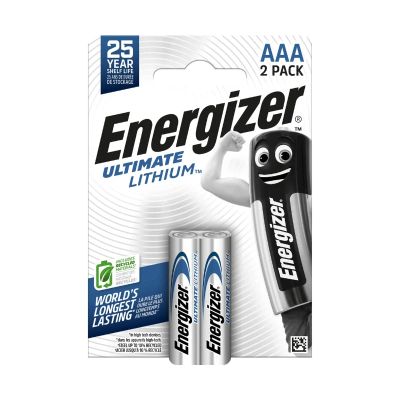 Baterie lithiová AAA R03 1,5V ENERGIZER Ultimate 2ks / blister –40°C