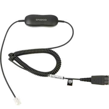 Jabra Smart Cord, QD-RJ9/10, 0,7-2m, coiled