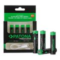 Baterie AAA (R03) nabíjecí 1,5V/500mAh PATONA PT1409 4ks