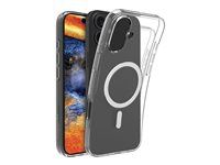 Zadní kryt pro mobilní telefon - kompatibilita s MagSafe - plast - průsvitná - pro Apple iPhone 16