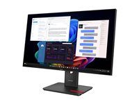 LED monitor - 27" - 3840 x 2160 4K @ 60 Hz - IPS - 350 cd/m² - 1500:1 - HDR10 - 4 ms - HDMI, DisplayPort, USB-C - černá eclipse - s ThinkVision MC 60 monitor webcam