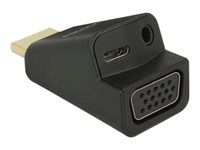 Nástroj pro převod videa - HDMI - VGA - černá - maloobchod