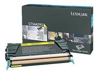 Žlutá - originální - kazeta s barvivem LCCP - pro Lexmark C734, C736, X734, X736, X738