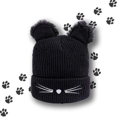 Čepice kočičí 4L černá