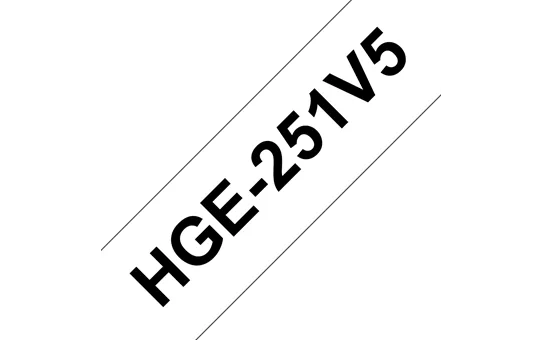HGE-251, bílá / černá, 24 mm