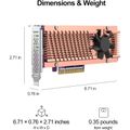 QNAP QM2-2P-384A PCIe SSD dual expansion card M.2