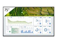75" Třída úhlopříčky BZ30L Series displej LCD s LED podsvícením - digital signage - Android TV - 4K UHD (2160p) 3840 x 2160 - HDR - Direct LED