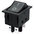 Přepínač kolébkový 2pol./4pin (ON)-OFF 250V/15A