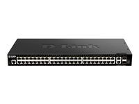 Přepínač - L3 - inteligentní - 48 x 10/100/1000 + 2 x 10 Gigabit Ethernet + 2 x 10 Gigabit SFP+ - Lze montovat do rozvaděče