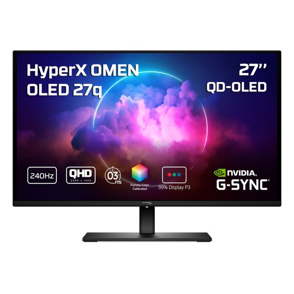 HyperX OMEN/27q/27,6"/QD-OLED/QHD/240Hz/0,03ms/Černá/3R