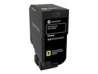 Vysoká výtěžnost - žlutá - originální - kazeta s barvivem LCCP - pro Lexmark CX725de, CX725dhe, CX725dthe