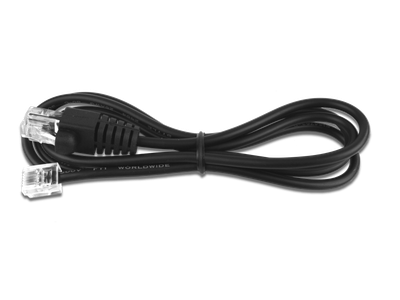 Kabel RJ12 24V pro pokladní zásuvku a tiskárnu, 1,1 m, černý