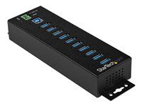 Windows/macOS/Linux (HB30A10AME) - Rozbočovač - 10 x USB 3.2 Gen 1 - lze montovat na konzolu DIN, pro připevnění na zeď - kompatibilní s TAA - pro P/N: ITB20D3250