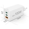 HAMA GaN, Rychlonabíječka, 2x USB-C PD/QC 100W