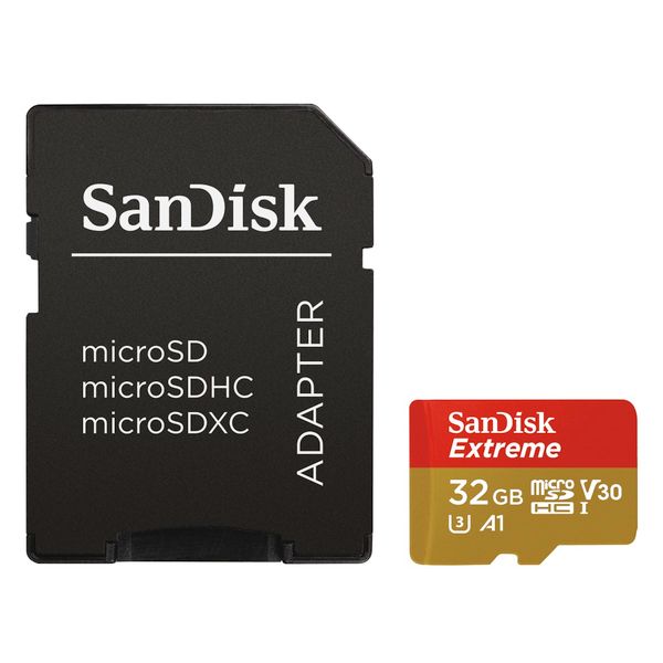 SanDisk Extreme/micro SDHC/32GB/UHS-I U3 / Class 10/+ Adaptér