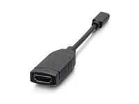 HDMI kabel - 19 pin micro HDMI Type D s piny (male) pájený do HDMI se zdířkami (female) pájený - černá - podporuje 4K, podpora 4K30Hz, podpora 1080p