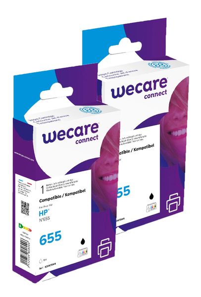 WECARE ARMOR sada ink pro HP CZ109AE 2x19ml,černá