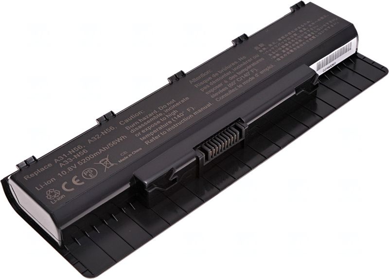 Baterie T6 Power pro Asus N46, N56, N76, 5200mAh, 56Wh, 6cell