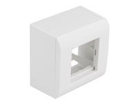 Easy 45 - box s montáží na povrch - 2 moduly - bílá, RAL 9003