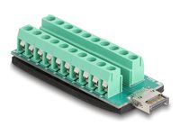 USB Type-E Key A male to Terminal Block