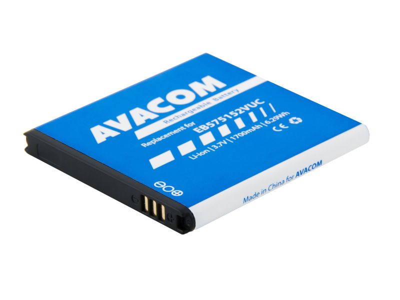 Baterie AVACOM GSSA-i9000-S1700A do mobilu Samsung S I9000 Galaxy S Li-Ion 3,7V 1700mAh