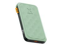 Power banka - 10000 mAh - 20 watt - PD, QC 3.0 - 3 výstupní konektory (USB, 2 x USB-C) - zelená