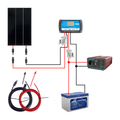 Solární ostrovní set SOLARFAM 200Wp, 12V, baterie 150Ah, měnič 230VAC 600W