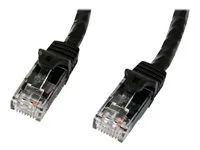 Startech 3m CAT6 Ethernet Cable, 10 Gigabit Snagless RJ45 650MHz 100W PoE Patch Cord, CAT 6 10GbE UTP Network Cable w/Strain Relief, Black, Wiring is UL Certified/TIA - Category 6 - 24AWG (N6PATC3MBK) - Patch kabel - RJ-45 (M) do RJ-45 (M) - 3 m - UTP - CAT 6 - lisovaný, provedení bez hrbolku - cerná