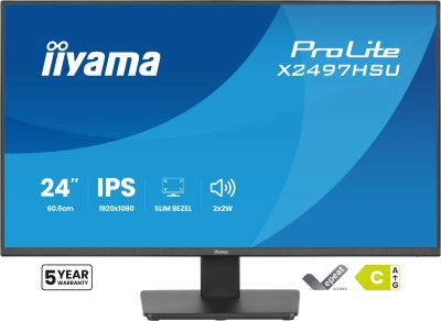 iiyama ProLite/X2497HSU-B1/23,8"/IPS/FHD/120Hz/4ms/Černá/5R