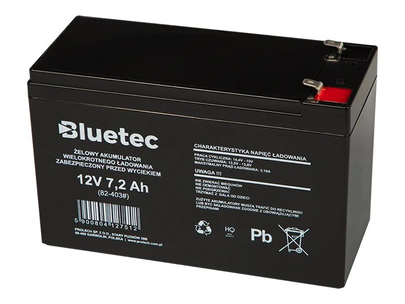 Olověná baterie 12V 7,2Ah BLUETEC 82-403