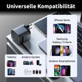 INTENSO W65ACIC GaN, USB-A/C, Nabíječka, 65W, černý