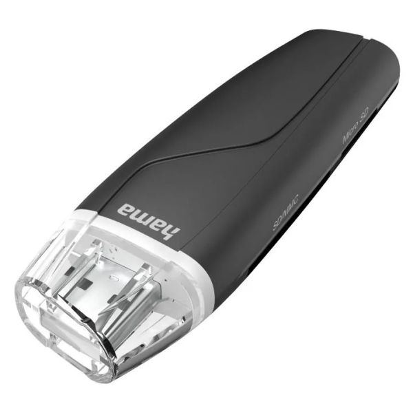 HAMA USB-A, Čtečka karet microSD/SD, černá