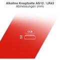 CAMELION Batérie alkalické AG12, LR43, 1,5V, 2ks