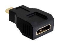 HDMI adaptér - 19 pin mini HDMI Type C se zdířkami (female) do 19 pin micro HDMI Type D s piny (male)