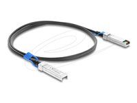 Delock - Kabel pro prímé pripojení 25GBase - SFP28 (M) do SFP28 (M) - 2 m - 4.5 mm - diaxiální - IEEE 802.3by - pasivní - cerná