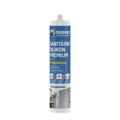 Silikon sanitární DEBBEX PREMIUM transparentní 280 ml