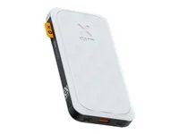 Power banka - 10000 mAh - 20 watt - PD, QC 3.0 - 3 výstupní konektory (USB, 2 x USB-C) - bílá
