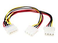 StarTech LP4 to 2x LP4 Power Y Splitter Cable M/F - LP4 Splitter - Molex Y Splitter - Molex Splitter (PYO2L) - Elektrický kabel - 4 pinové interní napájení (F) do 4 pinové interní napájení (M) - 0.2 m - pro P/N: ATX2POWER450, ATX2POWR350E, ATX2POWR400E, HSB225S3R, IDE2SAT2, S25SLOTR, SATSASBP425