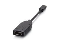 HDMI kabel - 19 pin micro HDMI Type D s piny (male) pájený do HDMI se zdířkami (female) pájený - černá - podporuje 4K, podpora 4K30Hz, podpora 1080p