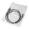 PATCH KABEL S/FTP cat.6a LSZH 1m gray