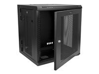 12U Vented Cabinet (RK1224WALHM) - Rozvaděčová skříň - montáž na stěnu - černá - 12U