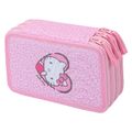 Trojpatrové pouzdro na tužky BAAGL Hello Kitty Sweet Leopard