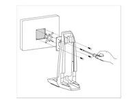 Upevňovací komponent (přepážka) - pro Displej LCD - pro rozhraní zapuštěného displeje - černá - montážní rozhraní: 75 x 75 mm - pro P/N: 80-107-200